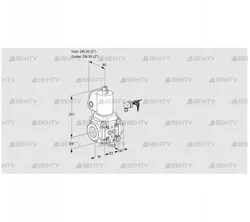 VAS350R/NWGL (88007411) Газовый клапан Kromschroder