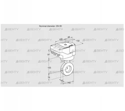 IBAF80Z05/20-07W2T (88303311) Дроссельная заслонка Kromschroder