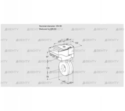 IBA80/50Z05/20-60W3E (88301847) Дроссельная заслонка Kromschroder