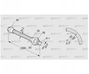 ES 25RA1000 (03263046) Шланг из нержавеющей стали Kromschroder