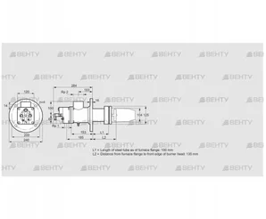 BIC 100HM-100/135-(67)E (84033222) Газовая горелка Kromschroder