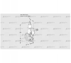 VAS120/-R/LW (88007820) Газовый клапан Kromschroder