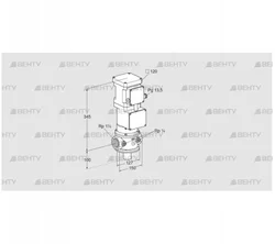 VK 40R40W6A93D (85315004) Газовый клапан с приводом Kromschroder