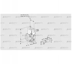 VAS115R/NW (88000958) Газовый клапан Kromschroder