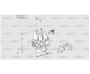 VCG1E25R/25R05FNGEVWR/2-PP/PPPP (88104901) Клапан с регулятором соотношения Kromschroder