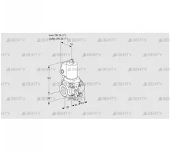 VAS1T25N/NKGL (88015030) Газовый клапан Kromschroder