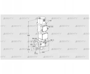 VK 200F02MXG43 (85314622) Газовый клапан с приводом Kromschroder