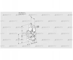 VAG125R/NWAN (88007337) Газовый клапан с регулятором соотношения Kromschroder