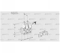 VCS1E15R/15R05NNWR3/-4PP/PPPP (88104106) Сдвоенный газовый клапан Kromschroder