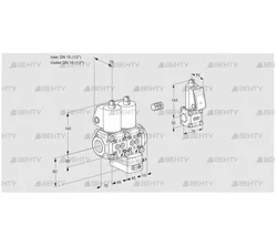 VCG1E15R/15R05NGEKL/PPZS/PPPP (88106944) Клапан с регулятором соотношения Kromschroder