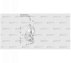 VAS1T20/-N/NQGR (88016005) Газовый клапан Kromschroder