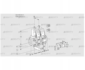 VCH2E25R/25R05NHEVQSR3/2--2/PPPP (88103676) Клапан с регулятором расхода Kromschroder