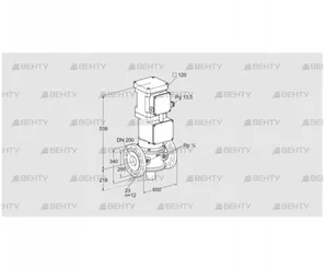 VK 200/100F40T5HG93 (85317100) Газовый клапан с приводом Kromschroder