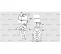 IDR300Z03A350AS/50-30H20E (88303570) Дроссельная заслонка Kromschroder