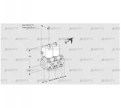 VCS1E25R/25R05NNKL/PPPP/PPPP (88101723) Сдвоенный газовый клапан Kromschroder