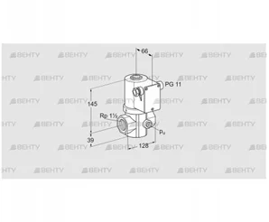 VG 40/32R02NK31DMVZ (85208203) Запорный газовый клапан Kromschroder