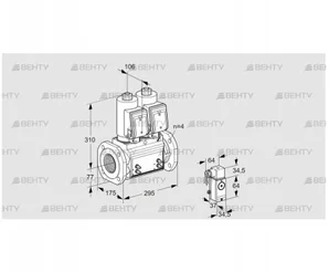 VCS6T65A05NNQSRB/MMMM/MM4- (88204206) Сдвоенный газовый клапан Kromschroder