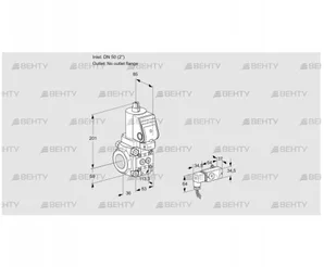 VAS3T50/-N/NKGR (88028575) Газовый клапан Kromschroder