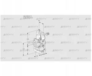 VAD125R/NK-100A (88001152) Газовый клапан с регулятором давления Kromschroder