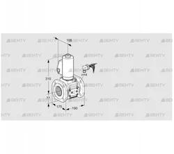 VAS665F05NWGLE/PP/PP (88205276) Газовый клапан Kromschroder