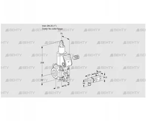 VAS125/-R/LW (88003104) Газовый клапан Kromschroder