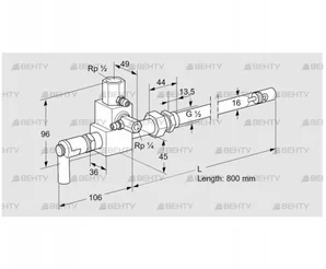 ZMI 16G800R (84230081) Пилотная горелка Kromschroder