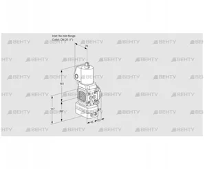 VAD1T-/25N/NQGL-25A (88033086) Газовый клапан с регулятором давления Kromschroder