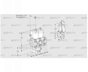 VCD2E40R/25R05D-25NWL/PPBS/PPPP (88105661) Регулятор давления Kromschroder