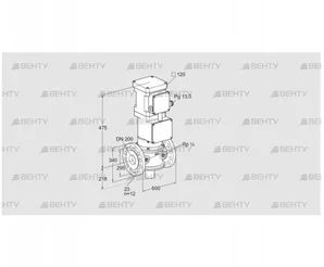 VK 200F02ZT5A93S (85313100) Газовый клапан с приводом Kromschroder