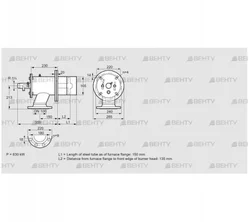 ZIO 165KB-150/135-(25)D (84246126) Газовая горелка Kromschroder