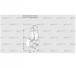 VAS1TW0/W25N/NK (88030601) Газовый клапан Kromschroder