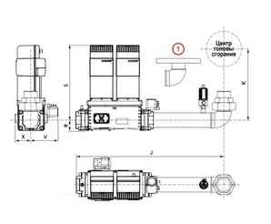 Газовая рампа Elco GT-D1-MBEVB-RP50-PS2