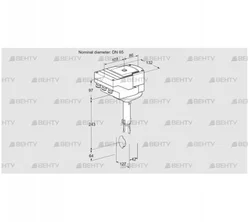 IBH65Z01A/40A2A (88302243) Дроссельная заслонка Kromschroder