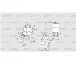 IDR300Z03D350GDW/50-60W30TR10 (88302802) Дроссельная заслонка Kromschroder