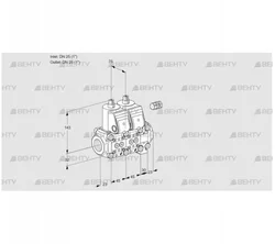 VCS1E25R/25R05NNVQR/PPPP/PPPP (88103111) Сдвоенный газовый клапан Kromschroder