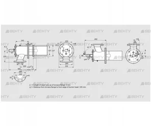 ZIC 200HBL-0/335-(23)D (84277526) Газовая горелка Kromschroder