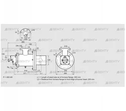 BIOW 140HBL-300/235-(44)F (84199156) Газовая горелка Kromschroder