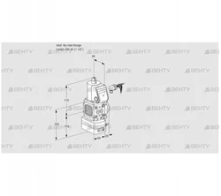 VAD2-/40R/NK-100A (88018697) Газовый клапан с регулятором давления Kromschroder