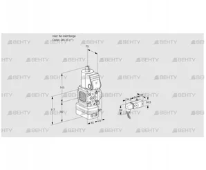 VAD1T-/25N/NQ-50A (88013553) Газовый клапан с регулятором давления Kromschroder