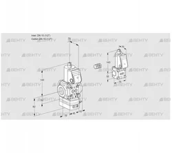 VAG1E15R/15R05GEWR/PP/BS (88106690) Газовый клапан с регулятором соотношения Kromschroder