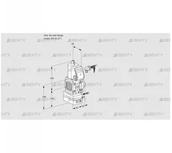 VAG3-/50R/NWAE (88007001) Газовый клапан с регулятором соотношения Kromschroder