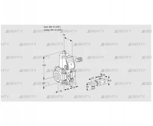 VAS110R/NW (88026075) Газовый клапан Kromschroder