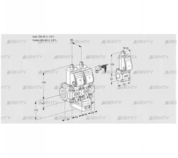 VCG2E40R/40R05NGEWR/PPPP/PPZS (88105059) Клапан с регулятором соотношения Kromschroder