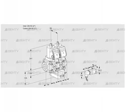 VCG3T50N/50N05NGAQGR/2--4/PPPP (88107369) Клапан с регулятором соотношения Kromschroder