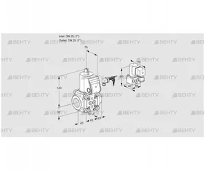 VAS125R/NQ (88025995) Газовый клапан Kromschroder