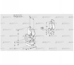 VAG1E15R/15R05GNWR/PP/BS (88103013) Газовый клапан с регулятором соотношения Kromschroder