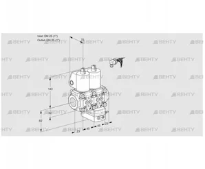 VCD1E25R/25R05ND-25WL/PPPP/PPPP (88100584) Регулятор давления Kromschroder