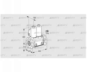 VCS9125F05NNAL3B/PPPP/PPPP (88207835) Сдвоенный газовый клапан Kromschroder