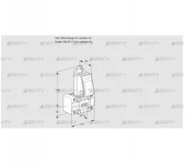 VAS1W0/W25R/NW (88026262) Газовый клапан Kromschroder