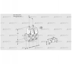 VCS1E20R/20R05NNWR/2-PP/PPPP (88104469) Сдвоенный газовый клапан Kromschroder